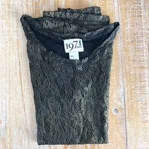 Reiss Gold lace top